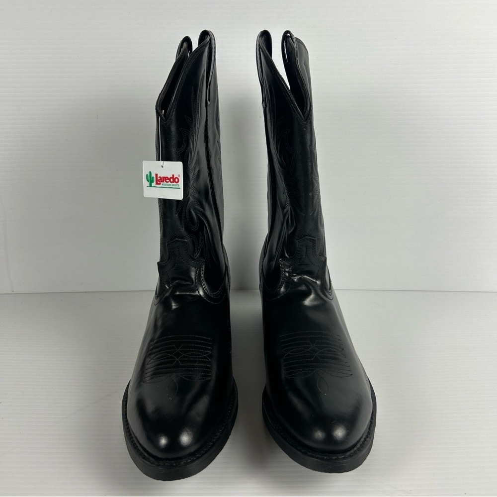 Laredo Men's Classic Black Cowboy Boots